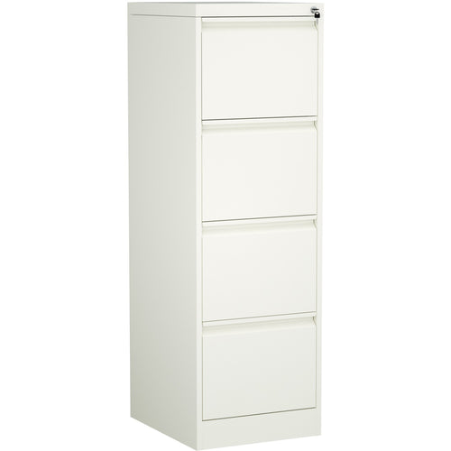 Professional Filing Cabinet 4 drawer 460x620x1330mm White - MXDC3WHITE