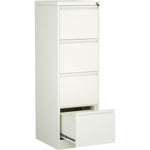 Professional Filing Cabinet 4 drawer 460x620x1330mm White - MXDC3WHITE