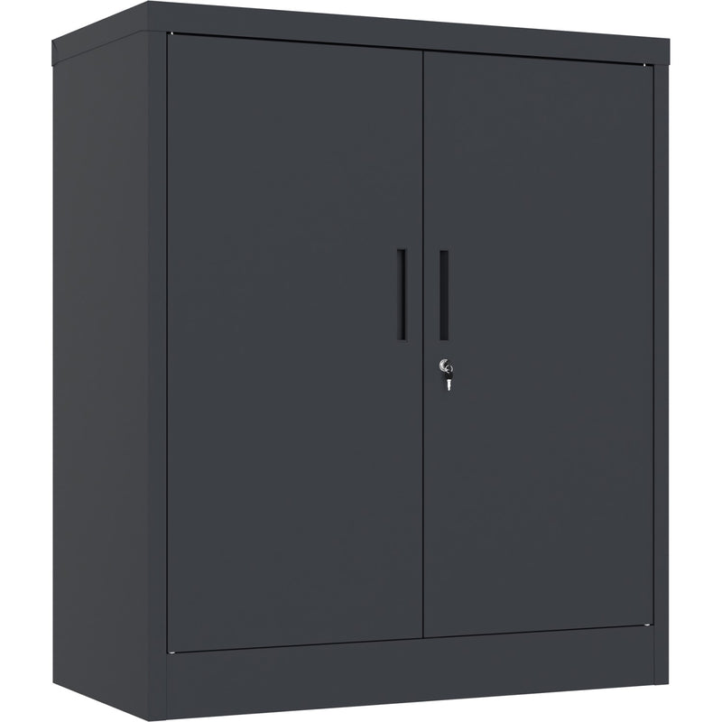 Professional Metal Storage Cabinet 2 doors 900x400x1200mm Lock 3 adjustable shelves Black - MXFC13BLACK