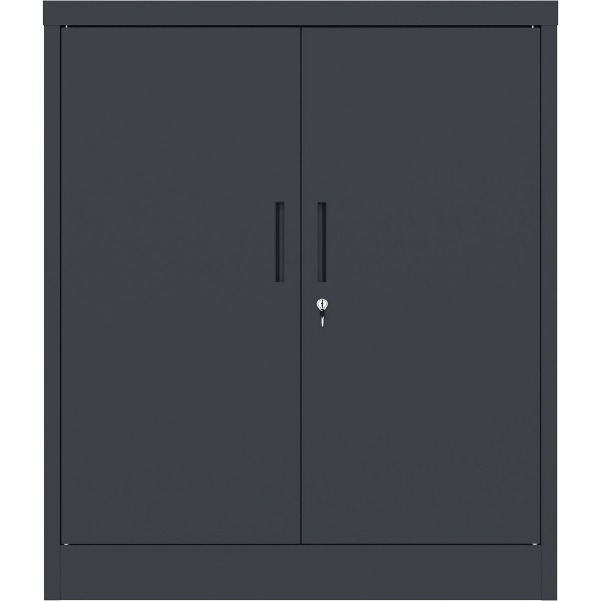 Professional Metal Storage Cabinet 2 doors 900x400x1200mm Lock 3 adjustable shelves Black - MXFC13BLACK