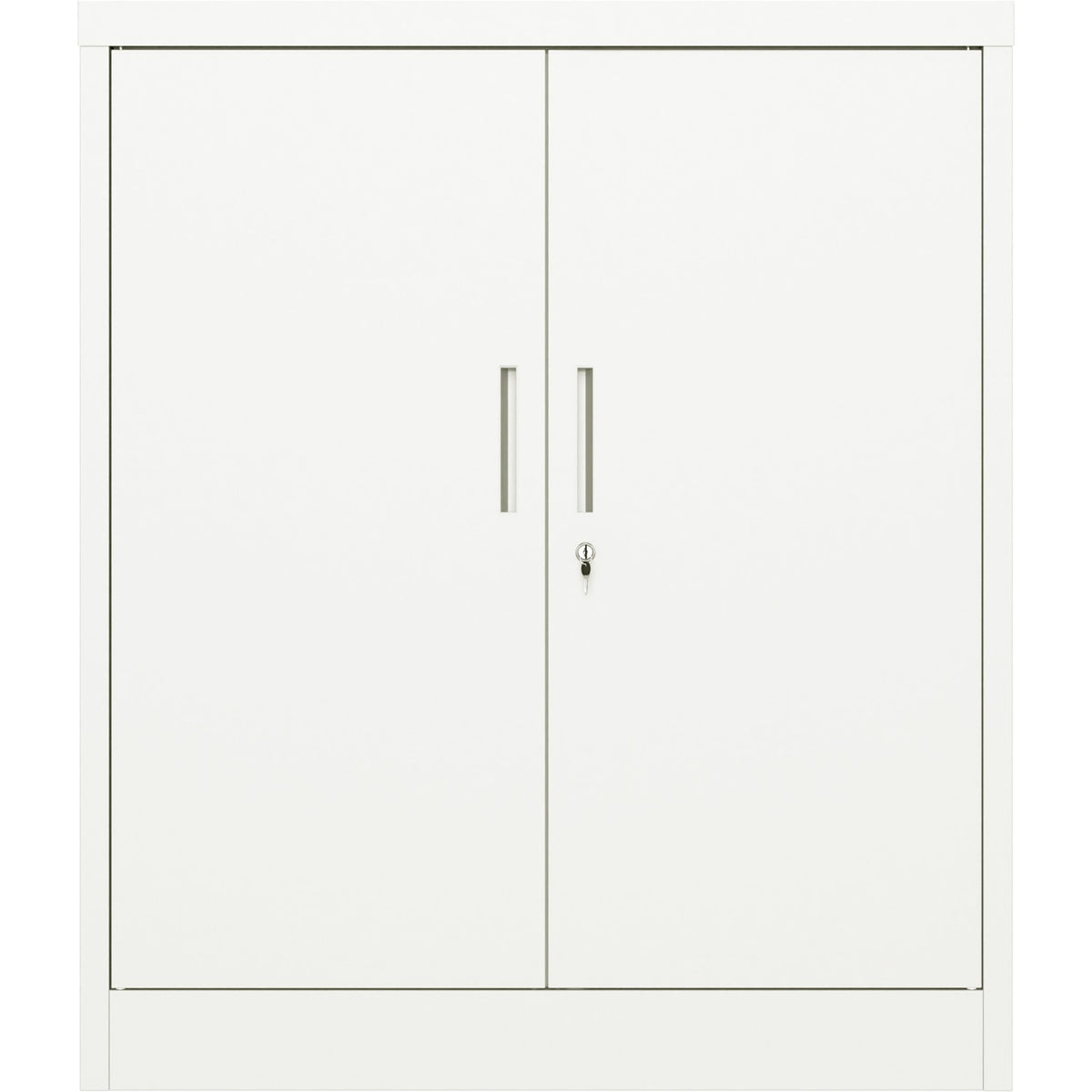 Professional Metal Storage Cabinet 2 doors 900x400x1200mm Lock 3 adjustable shelves White - MXFC13WHITE