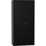 Professional Metal Storage Cabinet 2 doors 900x400x1800mm Lock 4 adjustable shelves Black - MXFC14BLACK
