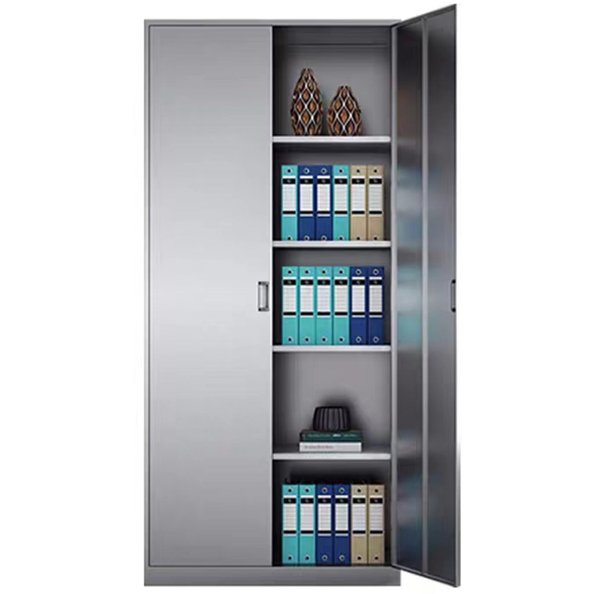 Commercial Stainless Steel Cabinet 4 Shelves 2 Door 900x400x1800mm - MYSLC04