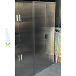 Commercial Stainless Steel Cabinet 2 Shelves 4 Doors 900x400x1800mm - MYSLC05