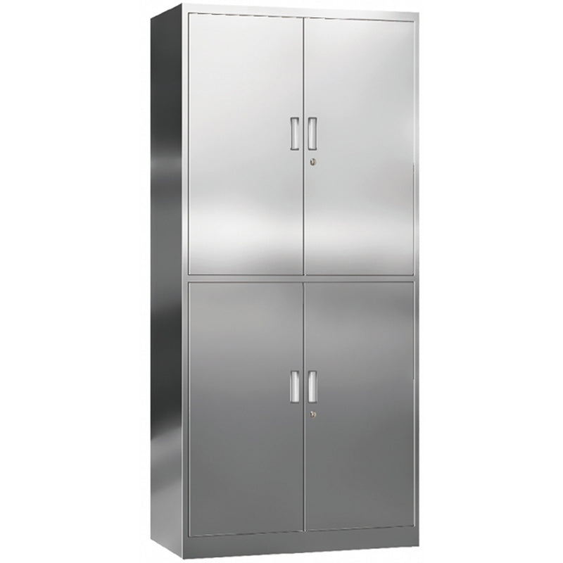 Commercial Stainless Steel Cabinet 2 Shelves 4 Doors 900x400x1800mm - MYSLC05
