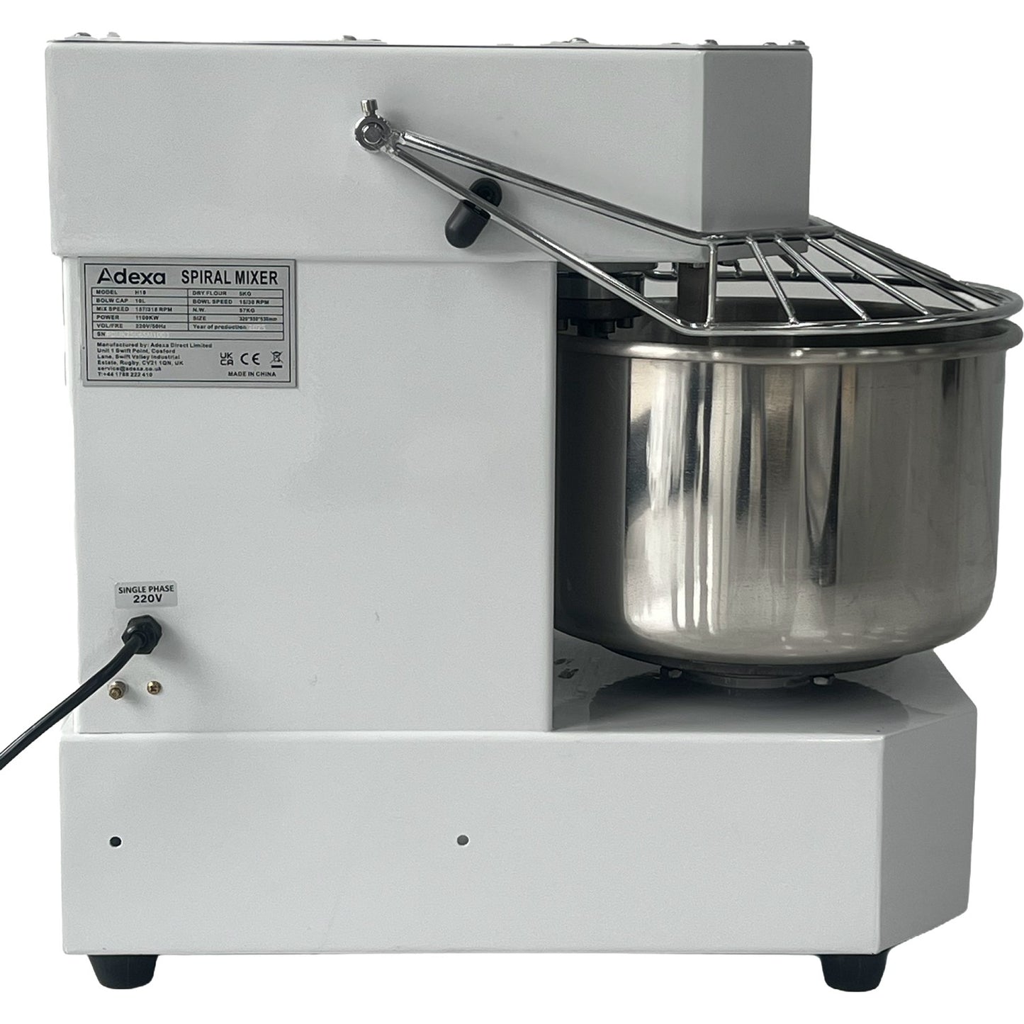 Professional 10L 2-Speed Spiral Dough Mixer – Heavy Duty Compact Model | NBH10