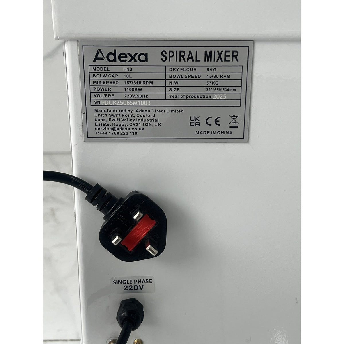 Professional Spiral Mixer 10L 2-Speed - NBH10
