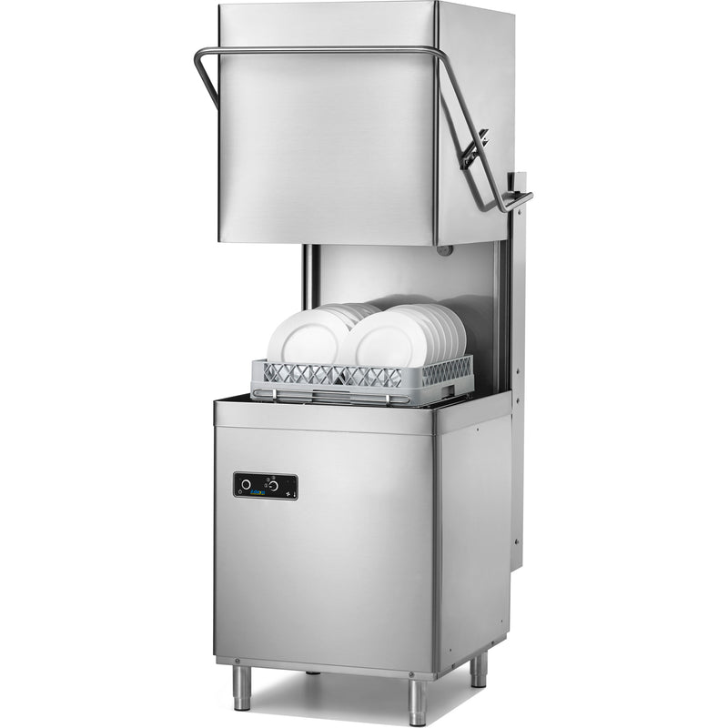 Passthrough Dishwasher Premium 500mm basket 48 baskets/hour Drain pump Detergent dosing pump 230V - ADX10M
