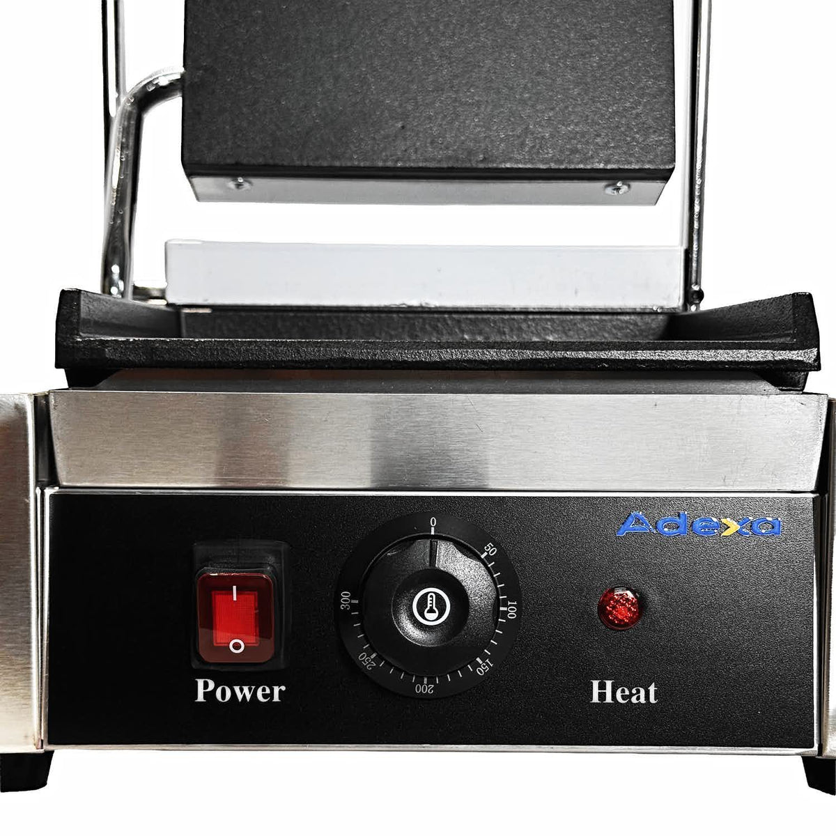 Commercial Electric Contact Grill / Panini Press Flat Plates 240x240mm 1.8kW - NEXORA104