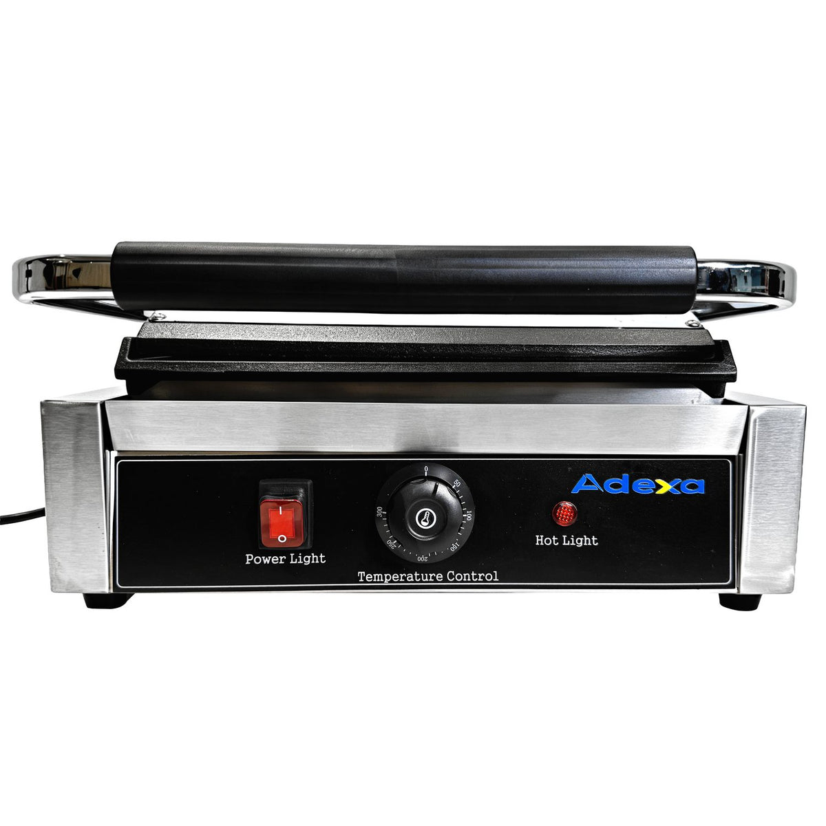 Commercial Electric Contact Grill / Panini Press Flat Plates 345x235mm 2.2kW - NEXORA108