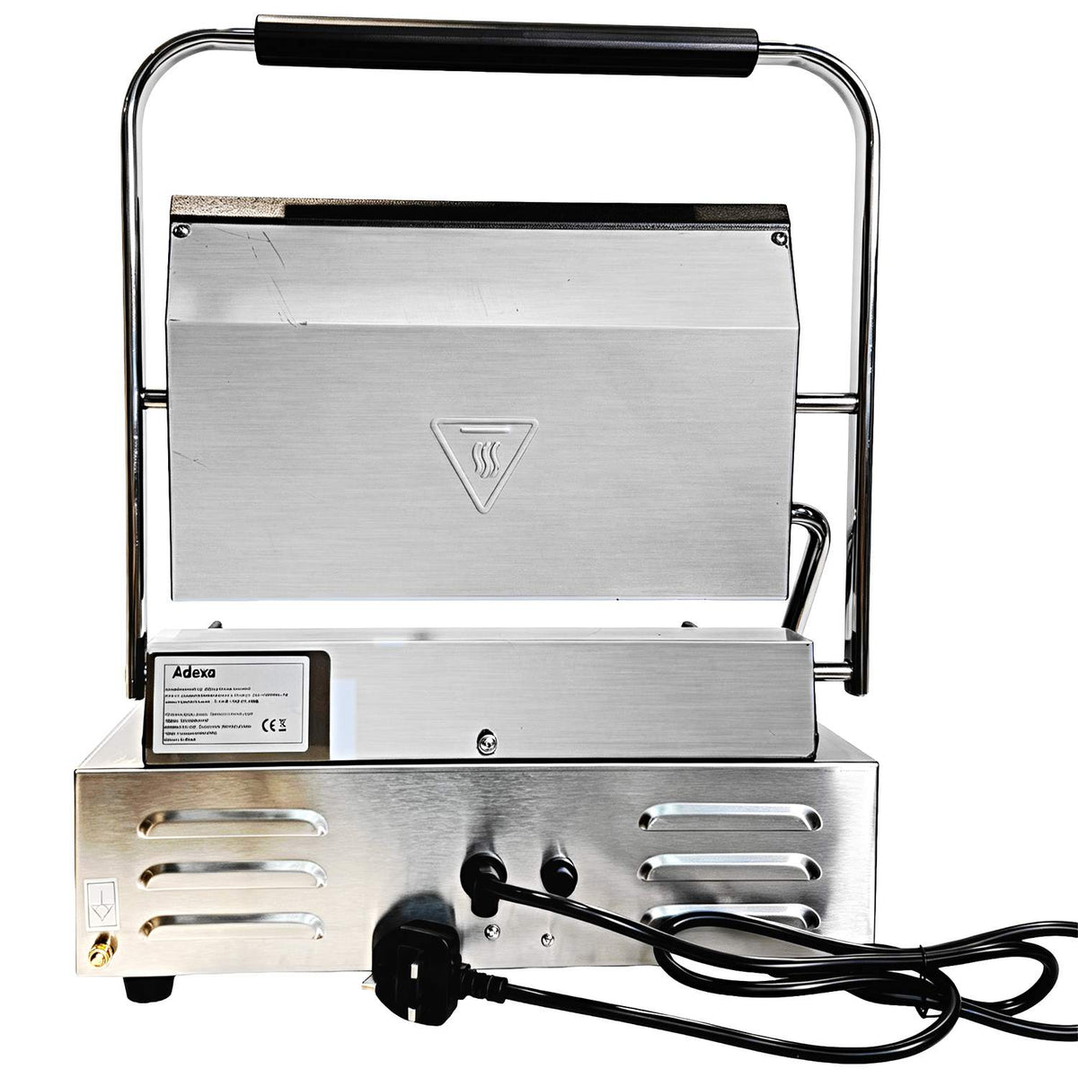 Commercial Electric Contact Grill / Panini Press Flat Plates 345x235mm 2.2kW - NEXORA108