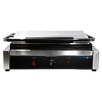 Commercial Electric Contact Grill / Panini Press Oversized Ribbed Plates 470x358mm 2.8kW - NEXORA116