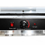 Commercial Electric Contact Grill / Panini Press Oversized Ribbed Plates 500x320mm 3kW - NEXORA120