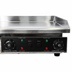 Commercial Electric Flat Top Griddle Dual Zone 728x393mm 6kW - NEXORA124