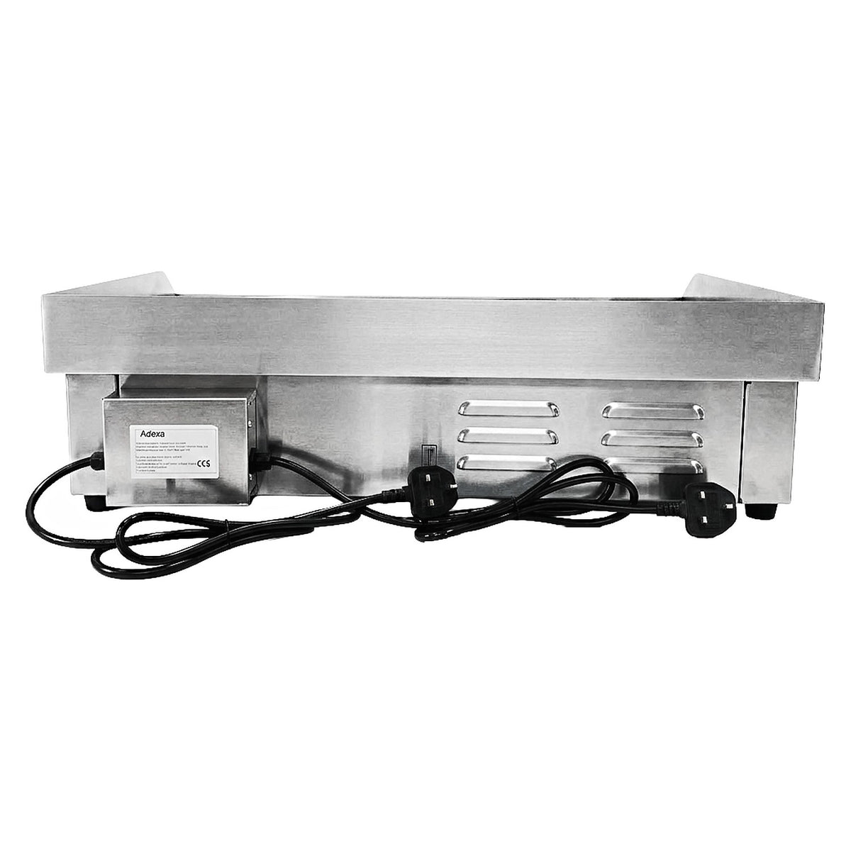 Commercial Electric Griddle 2/3 Flat & 1/3 Ribbed Dual Zone 728x393mm 6kW - NEXORA126