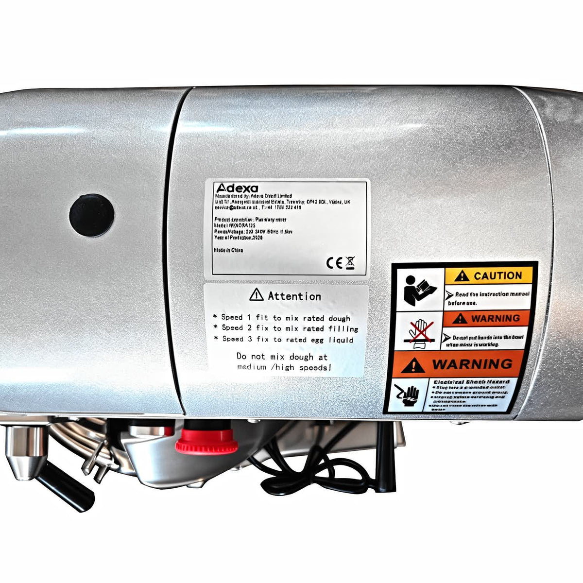 Commercial 20L Planetary Food Mixer 3 Speed 1.5kW - NEXORA128