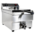Commercial 13L Electric Deep Fryer Single Tank with Drain Tap 3kW - NEXORA132