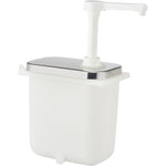 Commercial Condiment/Sauce Pump Dispenser 3x2 litre Stainless steel - NHP003