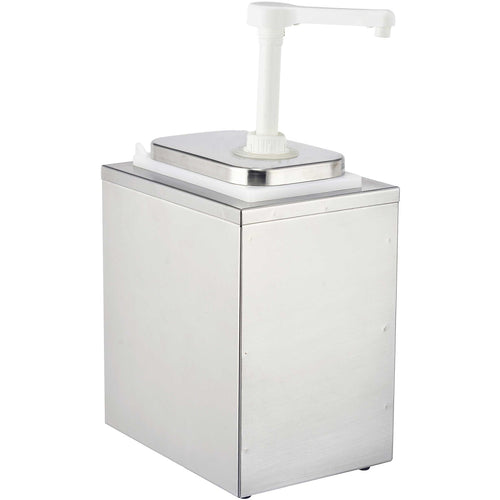 Commercial Condiment/Sauce Pump Dispenser 1x2 litre Stainless steel - NHP001