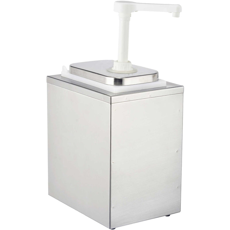 Commercial Condiment/Sauce Pump Dispenser 1x2 litre Stainless steel - NHP001