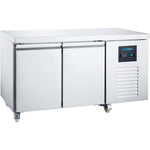 307 Ltr 2 Door Stainless Steel Refrigerated Prep Counter - NORCOLD838