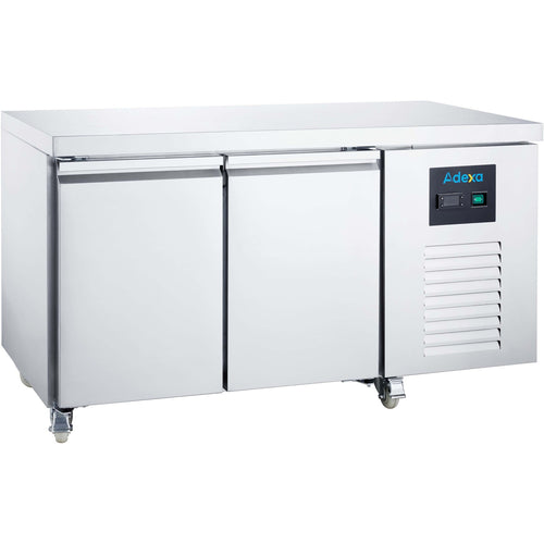 307 Ltr 2 Door Stainless Steel Refrigerated Prep Counter - NORCOLD838