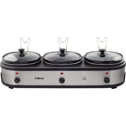 Ceramic Pot Slow Cooker 3x2.5 litres - NSC325