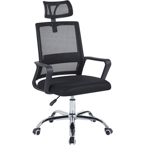 Mesh Office Chair with Headrest Black - OC203