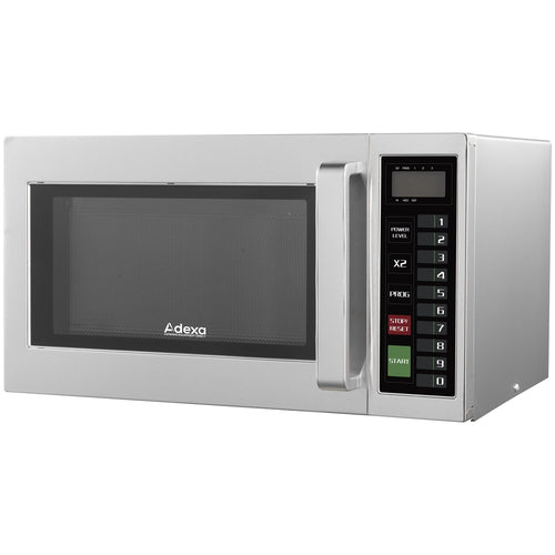 Commercial Flatbed Microwave Oven 25L 1000W Full Stainless Steel 520×312×440mm - P100M25ASL5S