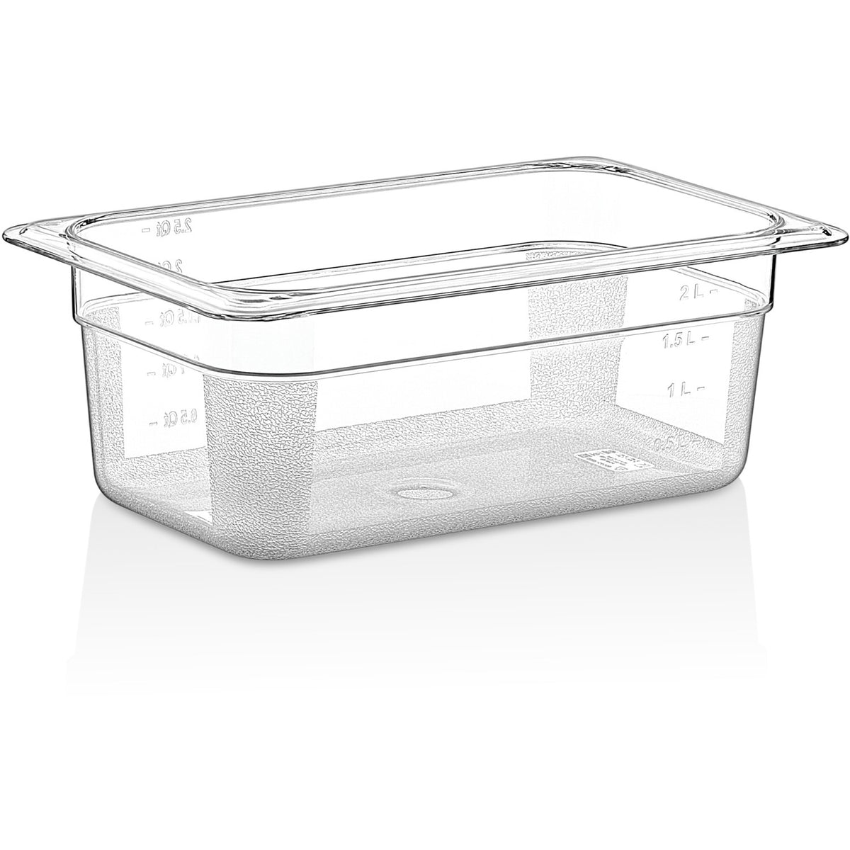 Polycarbonate Gastronorm Pan GN1/4 Depth 100mm Clear - P8144