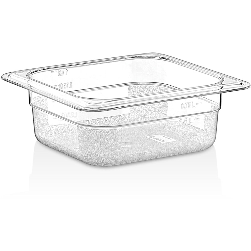 Polycarbonate Gastronorm Pan GN1/6 Depth 65mm Clear - P8162