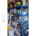 Industrial Shelving Unit Medium duty 900x400x1800mm 5 shelves 175 kg/shelf Powder coated steel - P9040