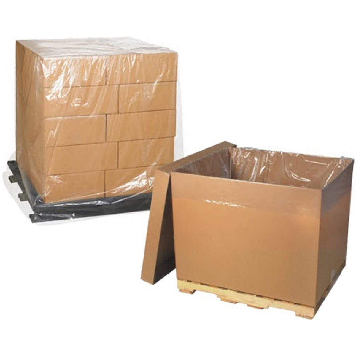 Heavy duty Shrink cover Clear 1300/1050x1850mm 25 bags/roll - PBH130185