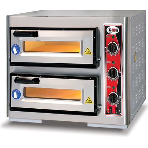 Electric Pizza Oven 2 chambers 400x400mm Capacity 1+1 pizzas at 16" 230V/1 phase - PF4040DE3
