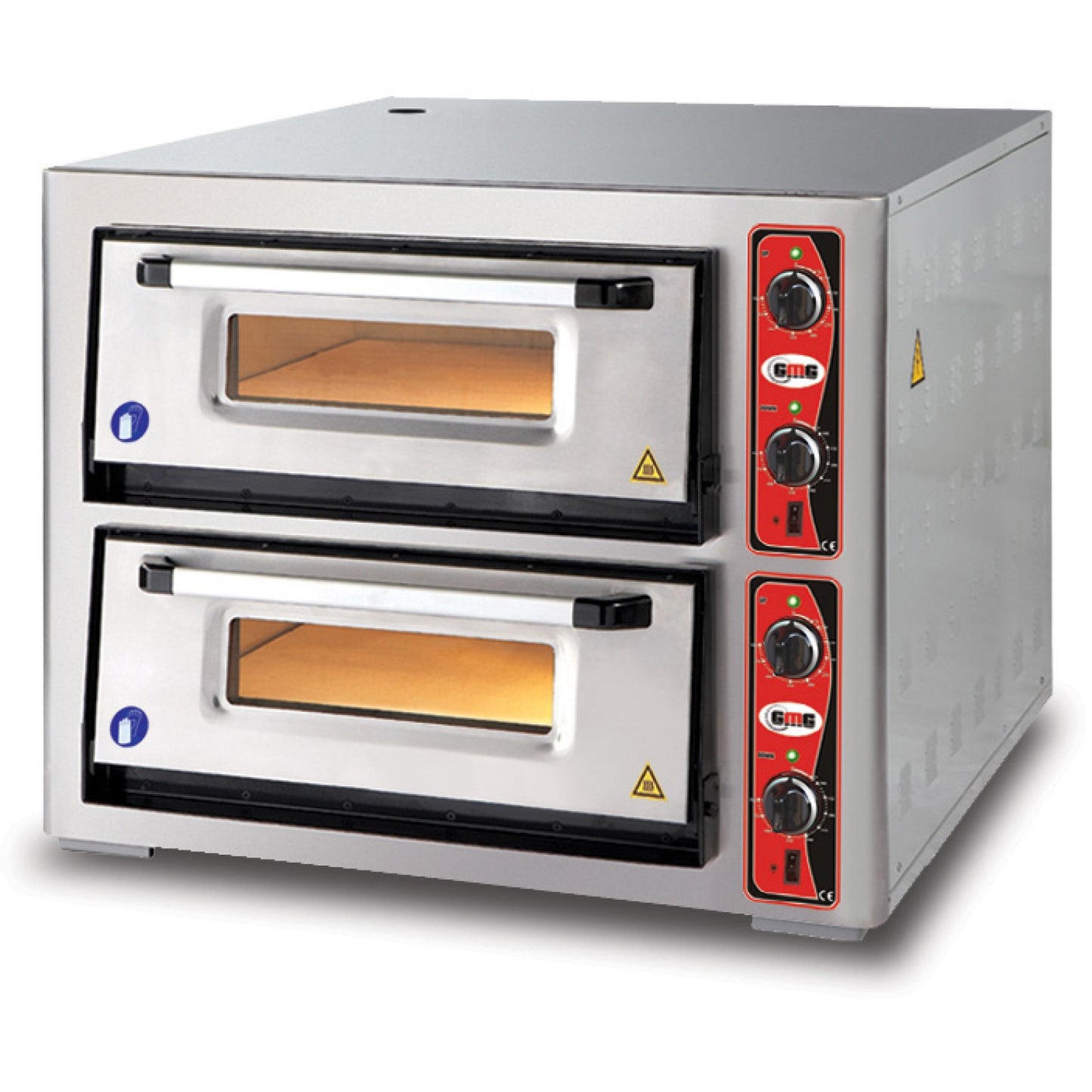 Electric Pizza Oven 2 chambers 620x920mm Capacity 6+6 pizzas at 12" 230V/1 phase - PF6292DE