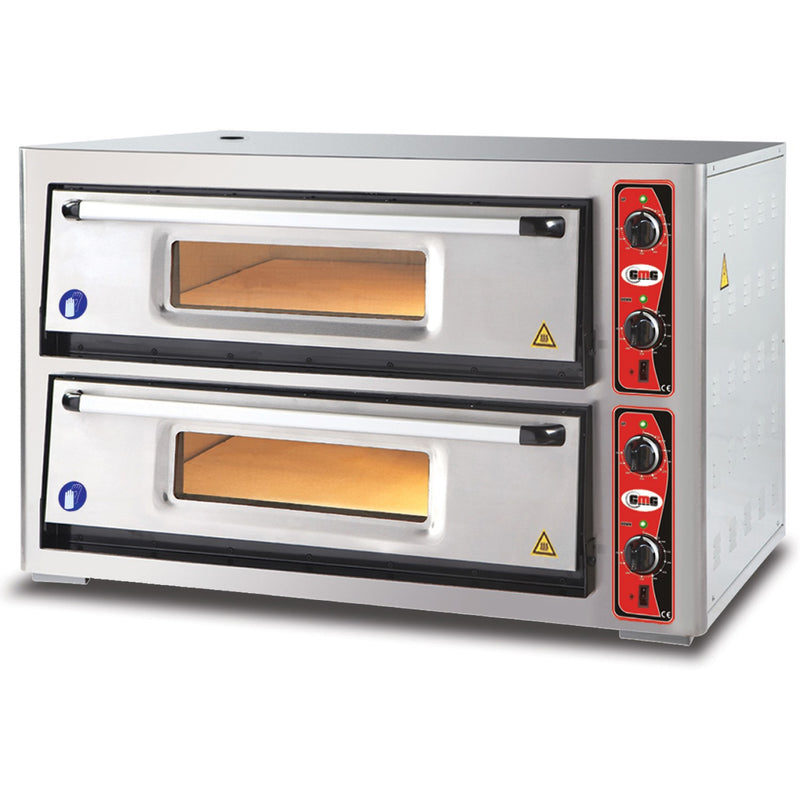 Electric Pizza Oven Premium 2 chambers 920x920mm Capacity 9+9 pizzas at 12" 230V/1 phase - PF9292DE