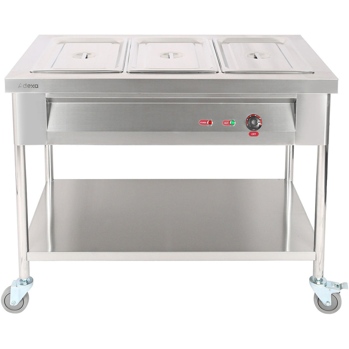 Mobile Bain Marie Food Warming Servery 3xGN1/1 - PFT12070