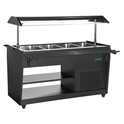 Polar G-Series Refrigerated Buffet Bar in Black - PG007