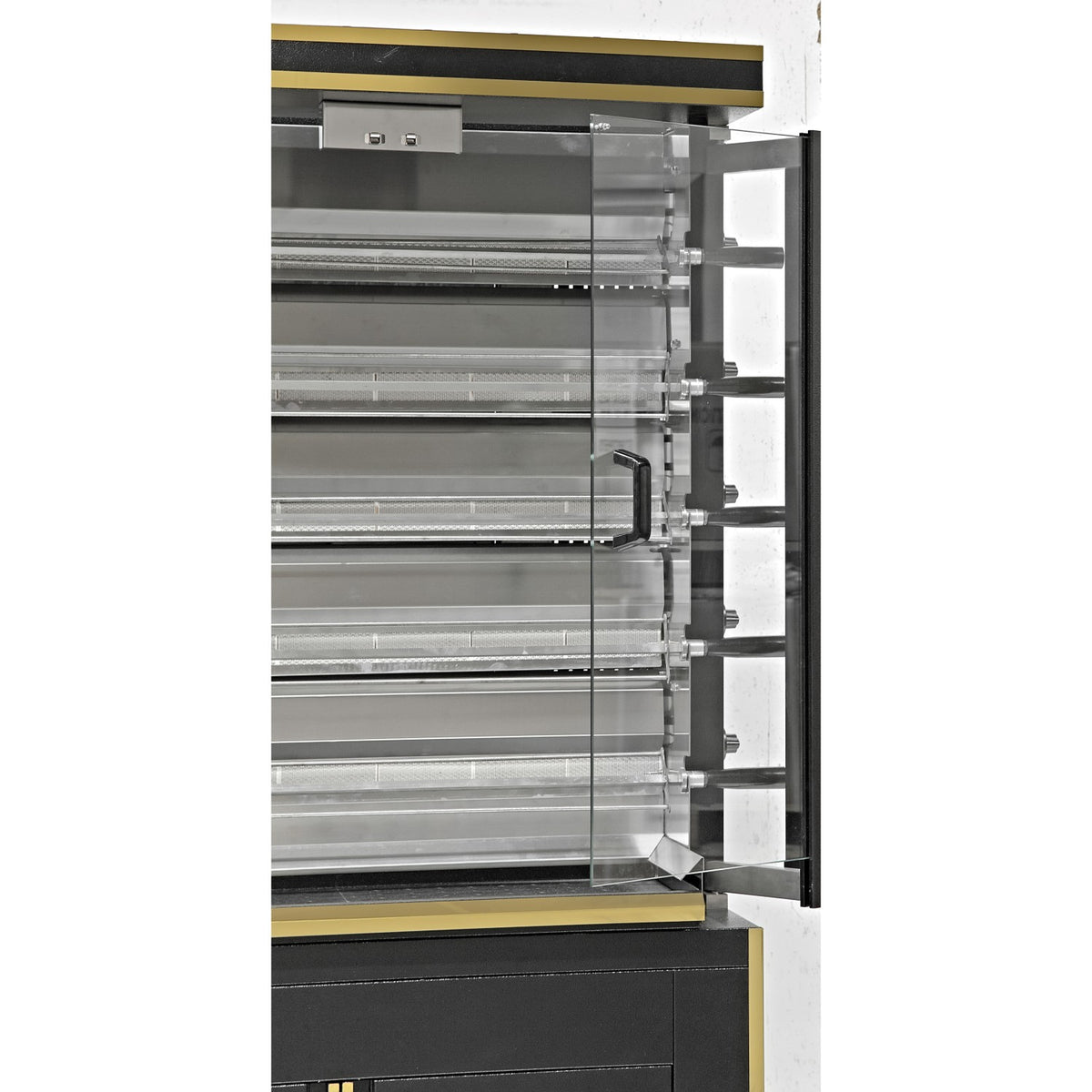 Commercial Chicken Rotisserie Oven with Neutral Cabinet Electric 5 Spit 30 Chickens - PLS5EE