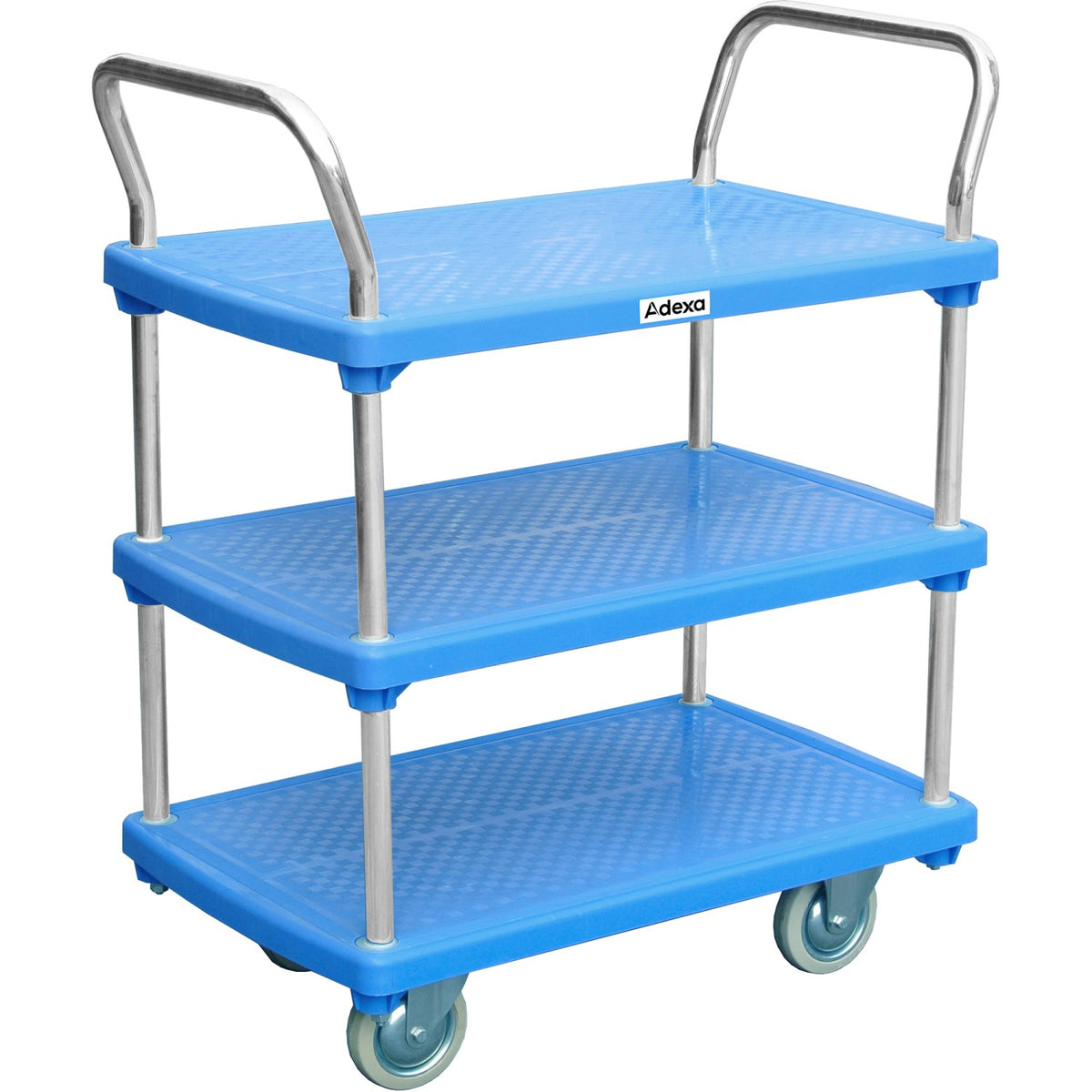 Platform Trolley 3 Tier Blue 810x500x930mm 210kg - PPT815032