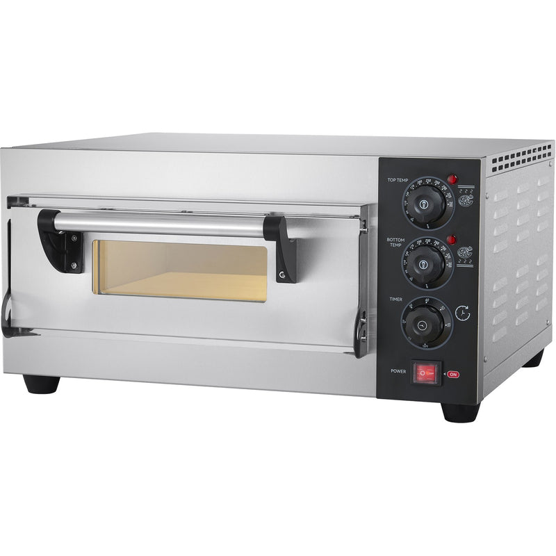 Commercial Pizza oven Electric 1 chamber 400x400mm 350°C Mechanical controls 2.6kW 230V - PS441