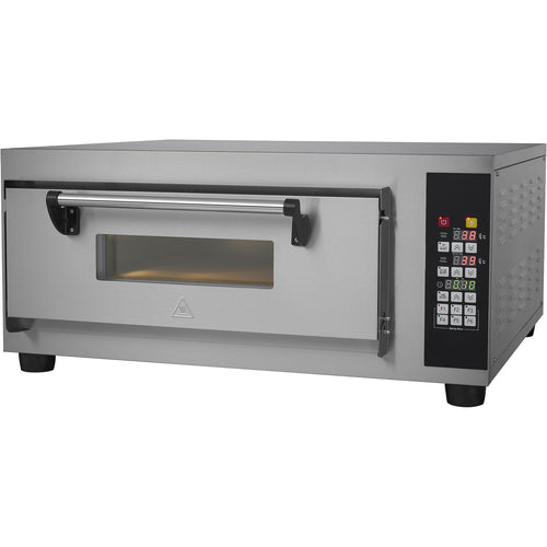 Commercial Pizza oven Electric 1 chamber 400x400mm 450°C Digital controls 2.6kW 230V - PS441BE