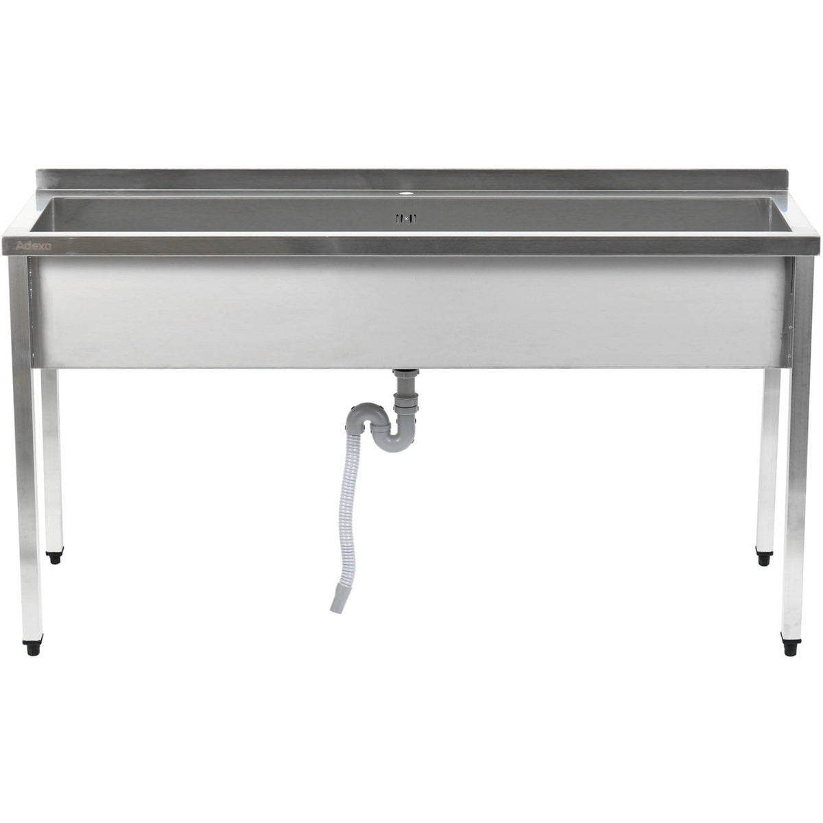 Commercial Pot Wash Sink Stainless steel 1 bowl Splashback 2000x600x900mm Square legs - PSA20060