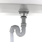 Commercial Pot Wash Sink Stainless steel 1 bowl Splashback Bottom shelf 2000x600x900mm Square legs - PSA20060U