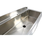 Commercial Pot Wash Sink Stainless steel 1 bowl Splashback 2 Doors 1500mm Depth 700mm - PSD150702D