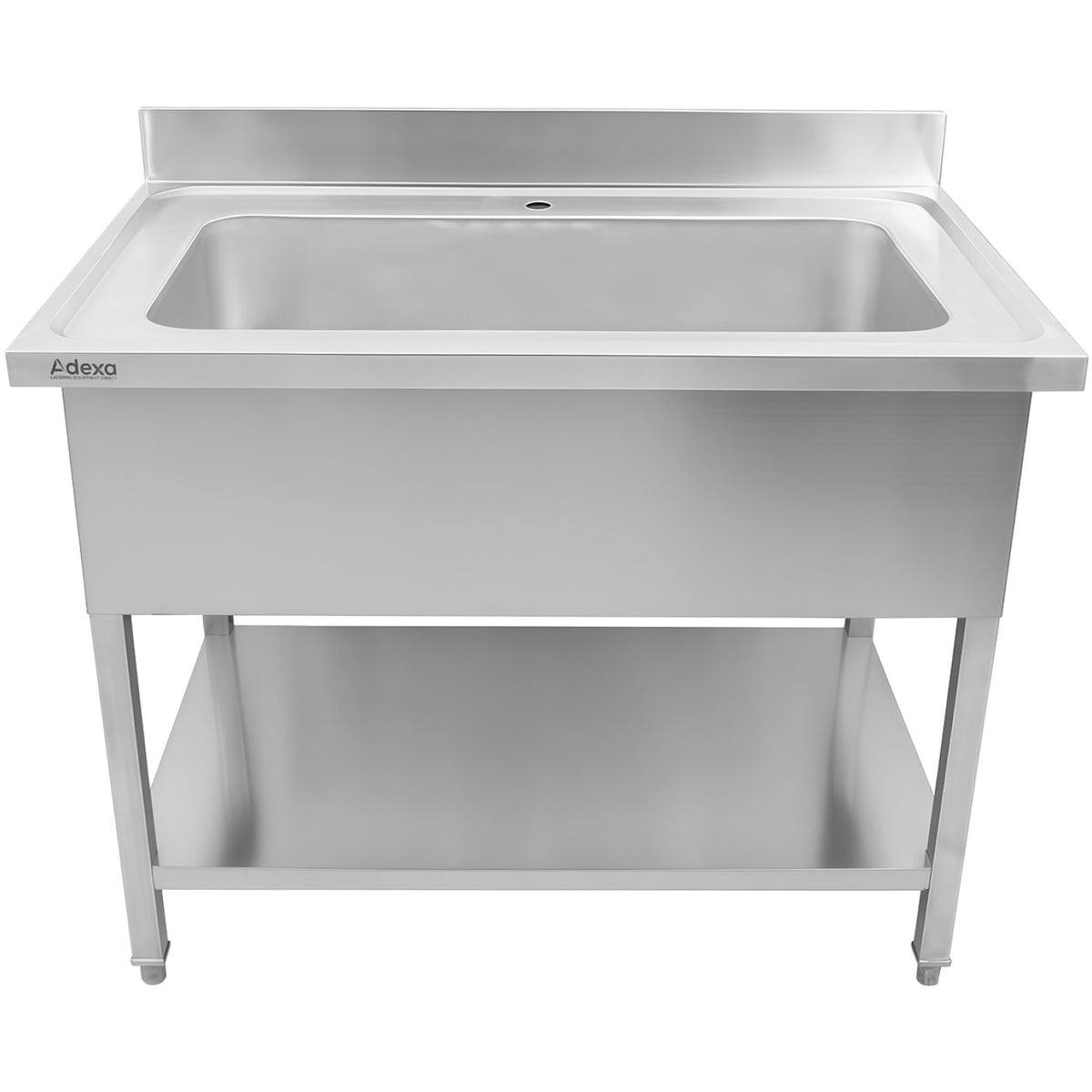 Stainless Steel Deluxe Pot Sink 1500×600×900+100mm with Backsplash - PSD15060
