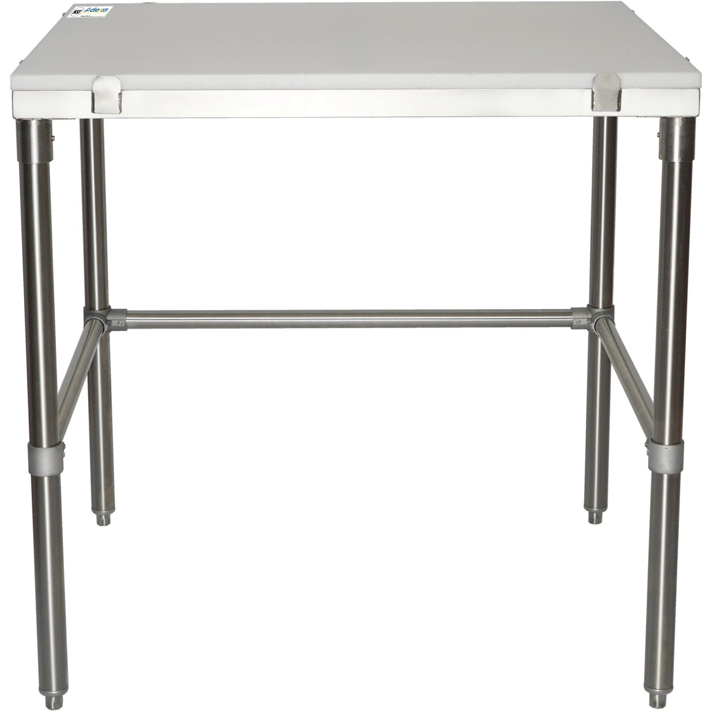 Professional Solid Stainless Steel Poly Top Work Table 900x600x900mm - PSWT600X900OB