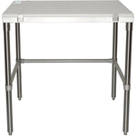 Professional Solid Stainless Steel Poly Top Work Table 900x600x900mm - PSWT600X900OB