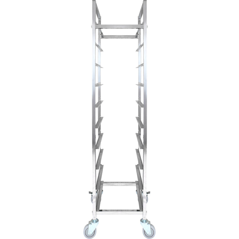 10 tier Rack/Tray/Pan Trolley for width 222–354 mm Stainless Steel - PT10