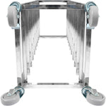 10 tier Rack/Tray/Pan Trolley for width 222–354 mm Stainless Steel - PT10